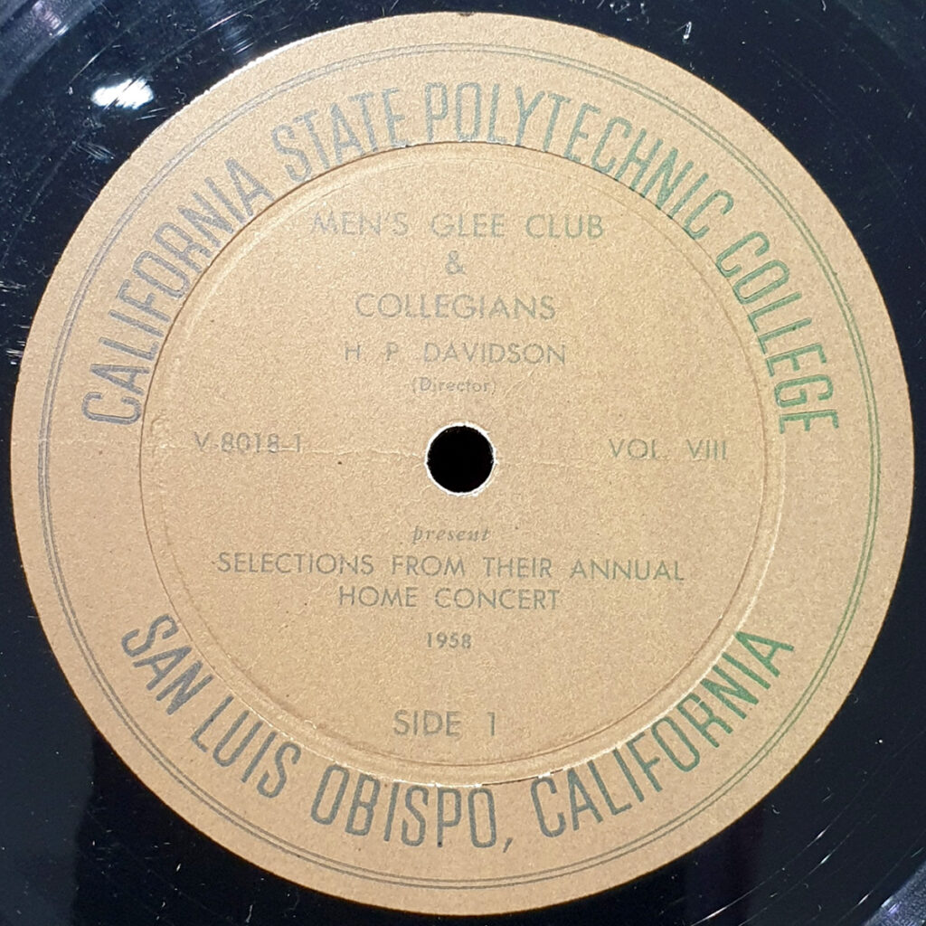 California State Polytechnic College side one