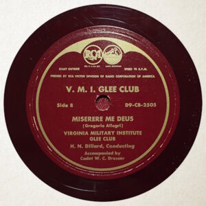 VMI Glee Club disc